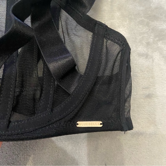 New! Bluebella Karolina Sheer Mesh Strappy Underwired Balcony Bra 10538 - Picture 7 of 10